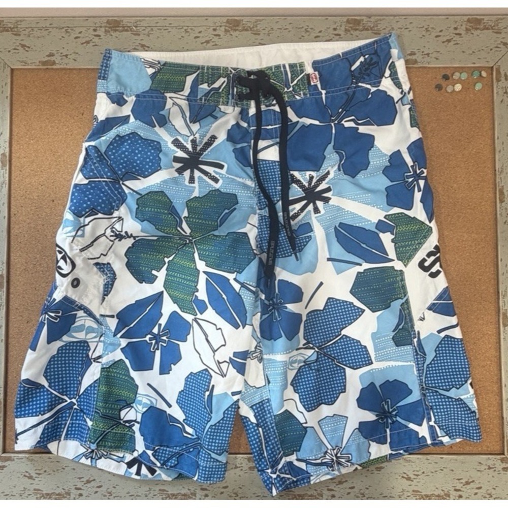 Split Stretch Surf Swim Board Shorts Mens 33 NWOT